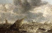 Abraham van Beijeren River Landscape oil on canvas